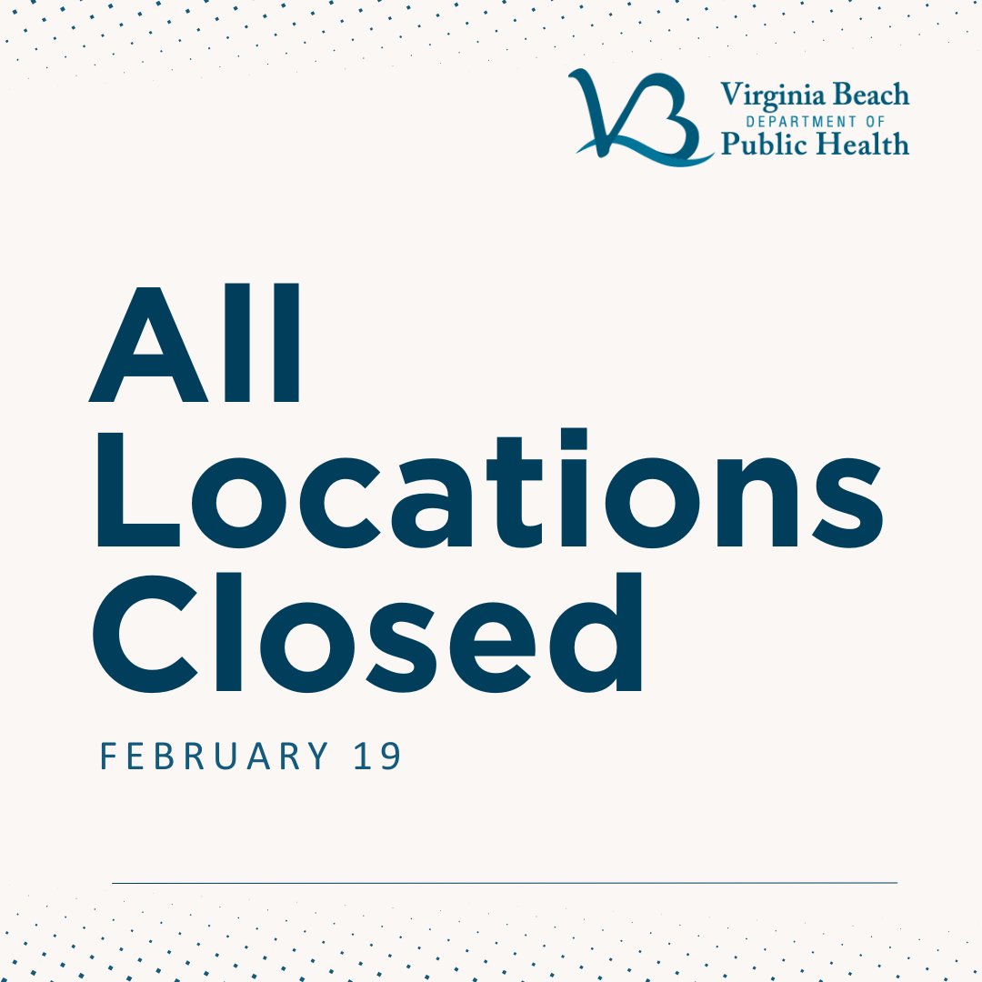 Virginia Beach Department of Public Health tweet media