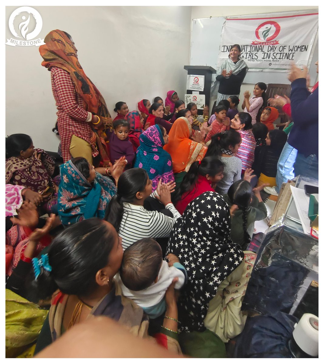 MilestoneNgo's tweet image. Empowering Through Education!  

On International Day of Women &amp;amp; Girls in Science (Feb 11), MILESTONE, with DLSA, conducted an Awareness Program on Right to Education at Gole Market, Delhi.  

Ms. Alka Joshi (LAC) led the session, empowering women with knowledge.    
#Education