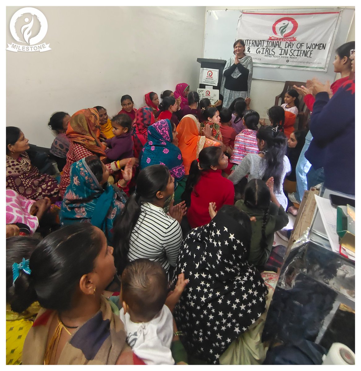 MilestoneNgo's tweet image. Empowering Through Education!  

On International Day of Women &amp;amp; Girls in Science (Feb 11), MILESTONE, with DLSA, conducted an Awareness Program on Right to Education at Gole Market, Delhi.  

Ms. Alka Joshi (LAC) led the session, empowering women with knowledge.    
#Education