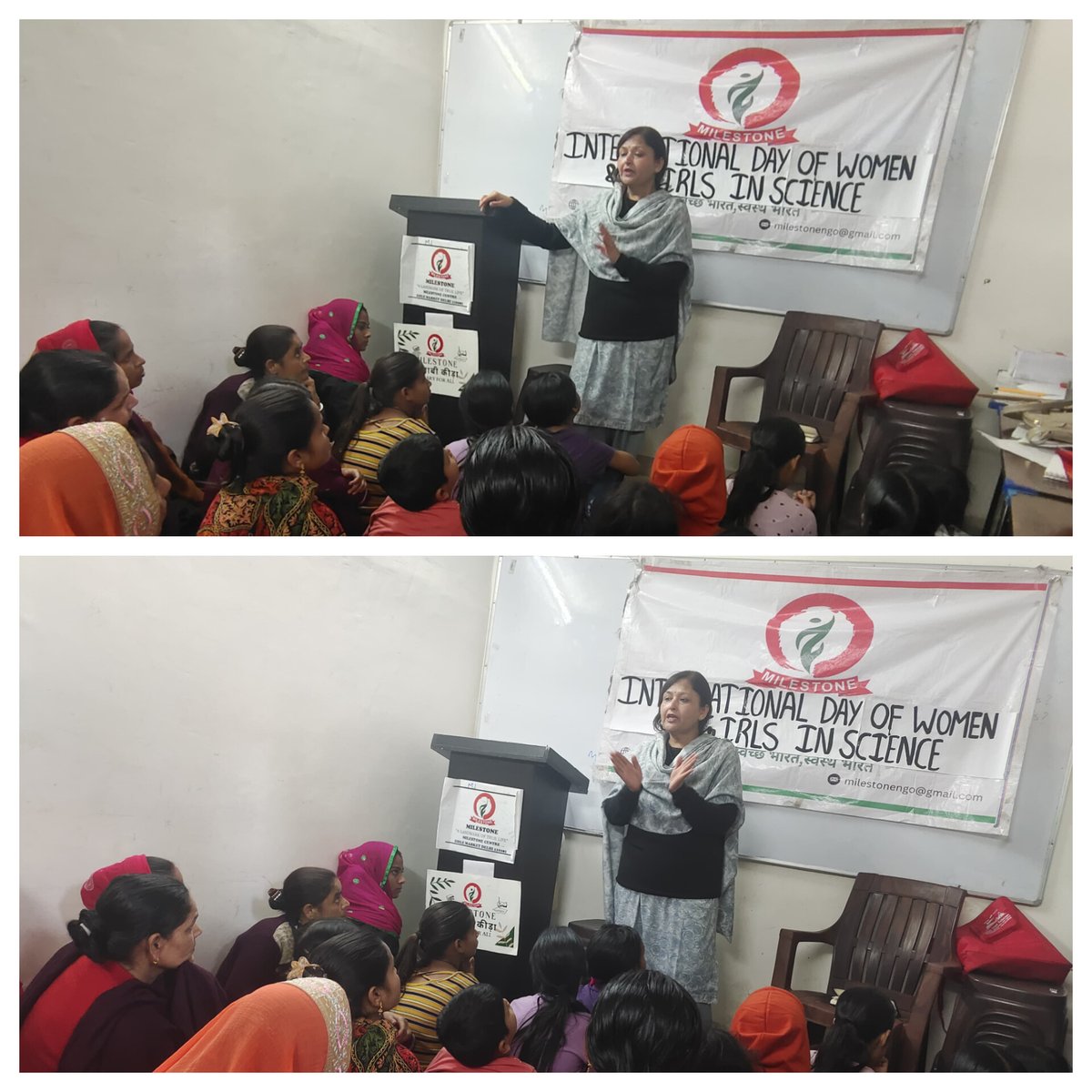 MilestoneNgo's tweet image. Empowering Through Education!  

On International Day of Women &amp;amp; Girls in Science (Feb 11), MILESTONE, with DLSA, conducted an Awareness Program on Right to Education at Gole Market, Delhi.  

Ms. Alka Joshi (LAC) led the session, empowering women with knowledge.    
#Education