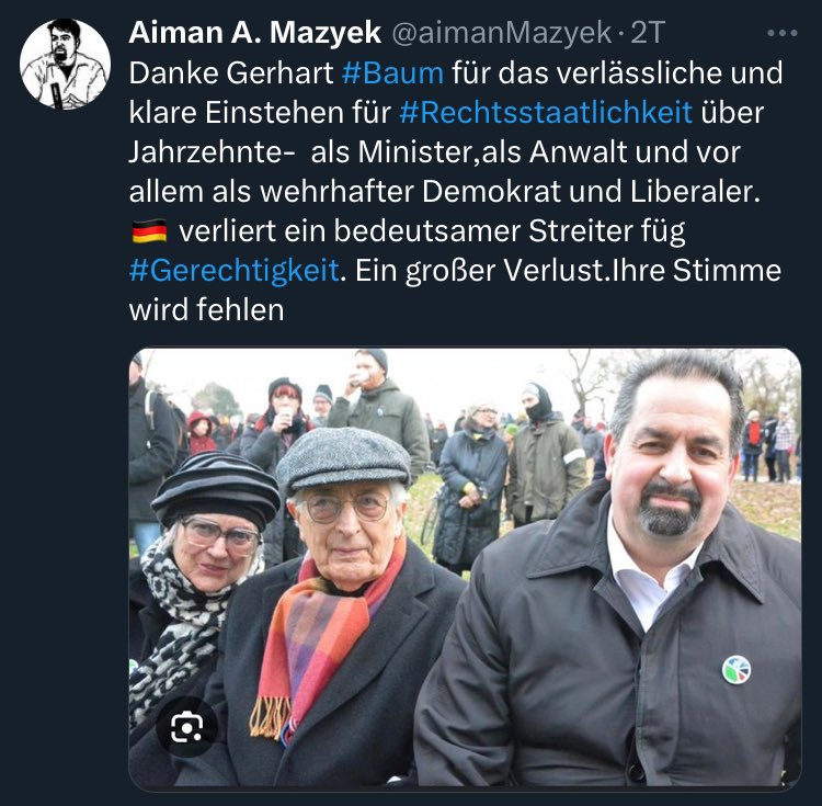 JohnJaySmiley's tweet image. Gerhart Baum #FDP #Mazyek #ZMD #IZA #Muslimbruderschaft