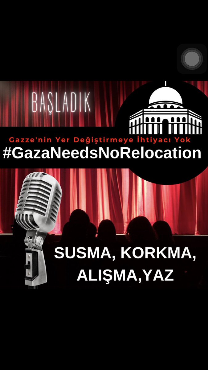 Gazze'nin Yer Değiştirmeye İhtiyacı Yok
#GazaNeedsNoRelocation