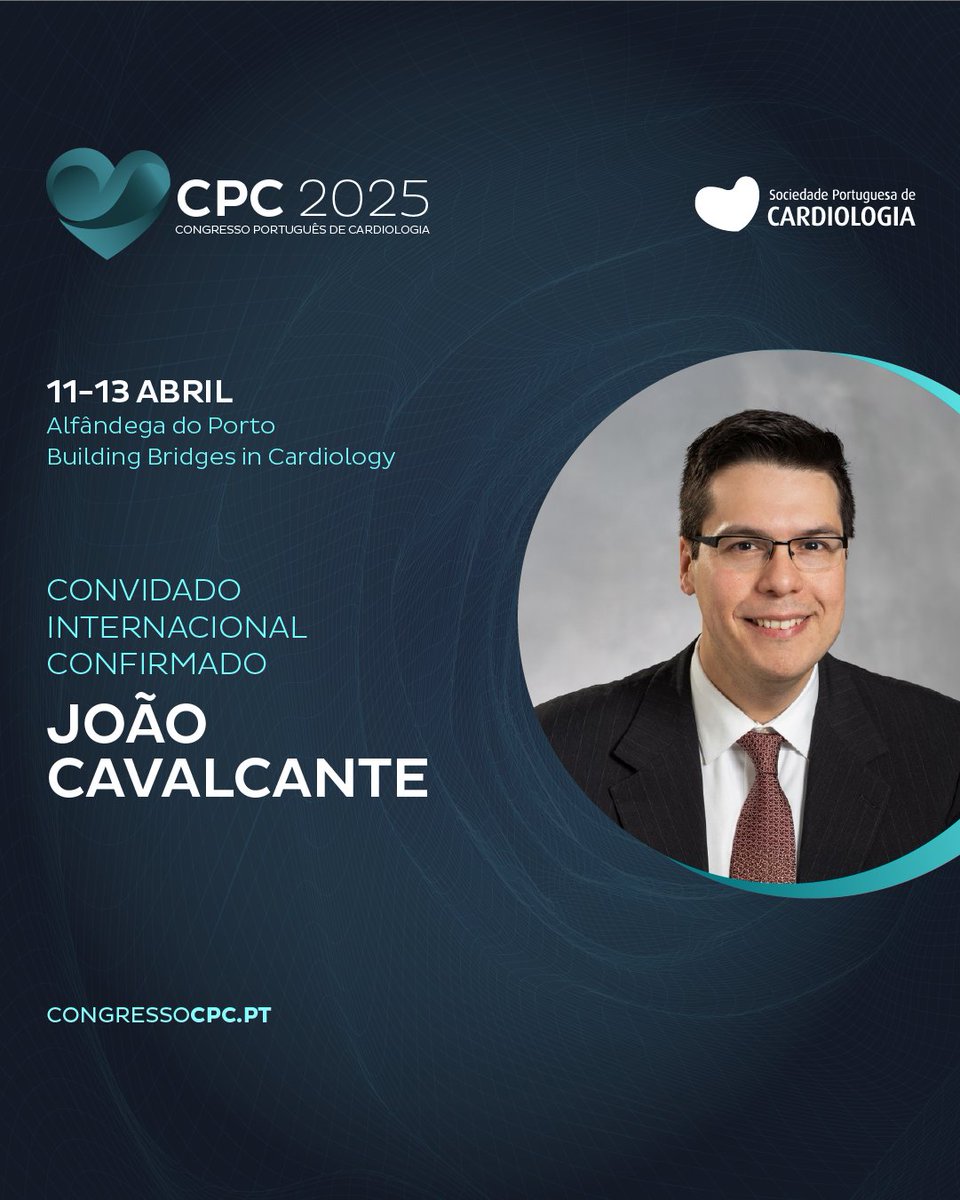 O CPC 2025 confirma a presença do Dr. João Cavalcante como convidado internacional! 🌍✨

Diretor da Secção de Imagiologia Cardíaca do AllinaHealth Minneapolis Heart Institute (MHI), no Abbott Northwestern Hospital, nos EUA, lidera também o Centro de Investigação de Imagiologia