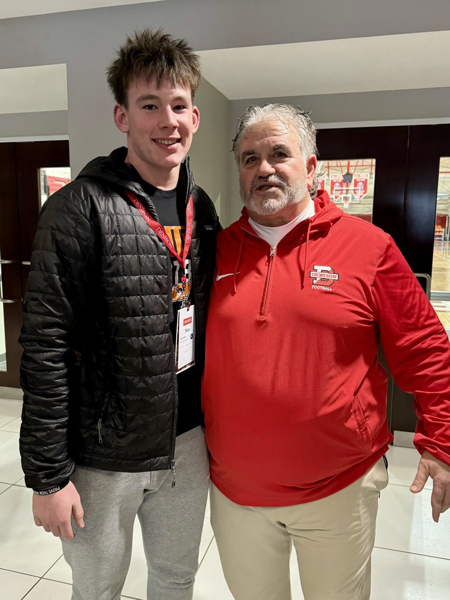 Max Karwath (@maxkarwath) on Twitter photo Had a great time on my junior day at Denison. Iโm very glad I was able to meet and talk with all the coaches!
<a href="/DUFootball/">Denison Football</a> <a href="/coachhatem/">Jack Hatem</a> <a href="/CoachKJarrett/">Kaleb Jarrett</a> <a href="/Ryle_Football/">Ryle Football</a> Had a great time on my junior day at Denison. Iโm very glad I was able to meet and talk with all the coaches!
<a href="/DUFootball/">Denison Football</a> <a href="/coachhatem/">Jack Hatem</a> <a href="/CoachKJarrett/">Kaleb Jarrett</a> <a href="/Ryle_Football/">Ryle Football</a>