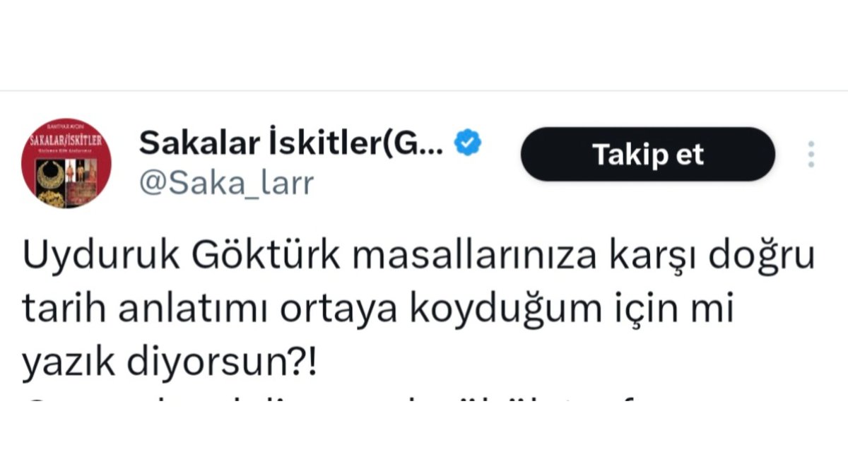 Çin'in rahatsız olduğu "Göktürk masalları"ndan bunun da rahatsız olması çok enteresan. Bu gayri-ilmî/muhayyel Türk tarih anlatısının arkasındaki hesap belki sadece "Herkesi Türk yapmak" değildir. Çin'in komşuları hariç herkesi Türk yapmaktır. Çok hareket edince ajandası göründü.