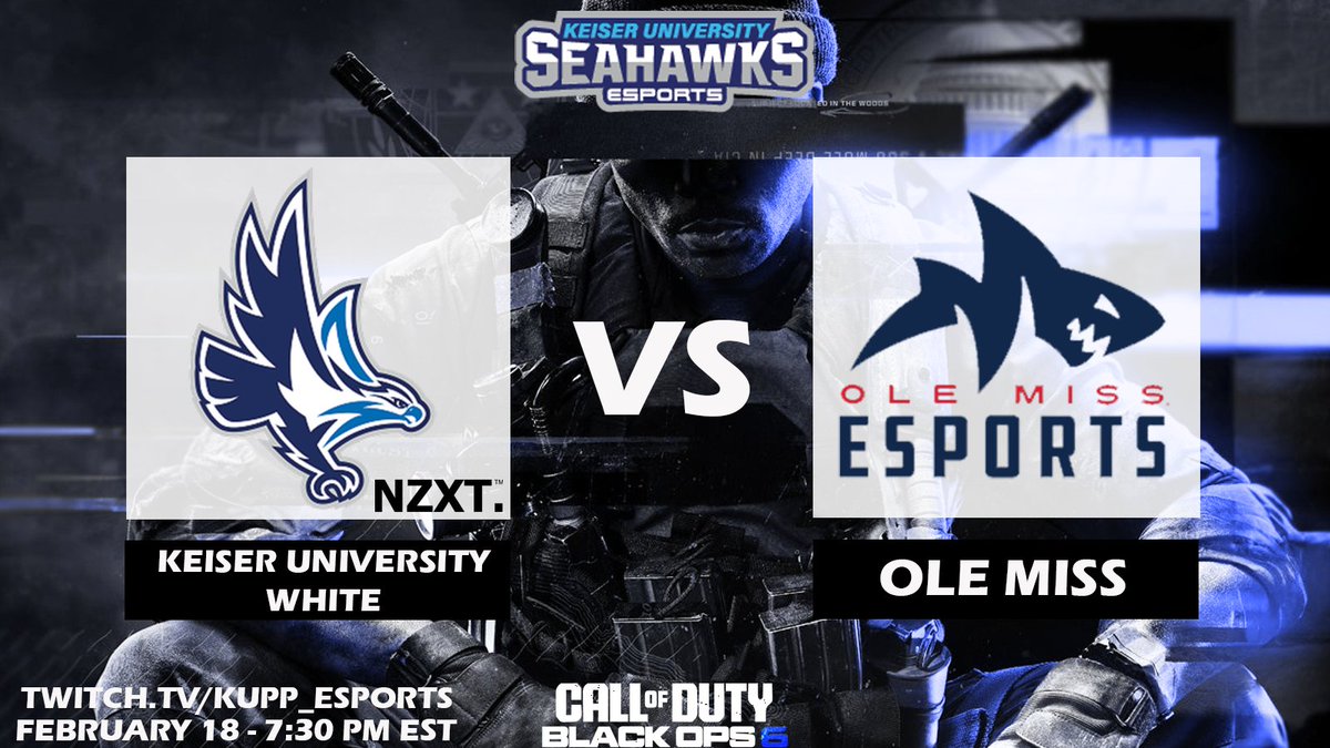 Keiser_Esports's tweet photo. Final week of the CCL Regular Season

Keiser White takes on @olemissesports tonight. https://t.co/QgbSR0yyh6