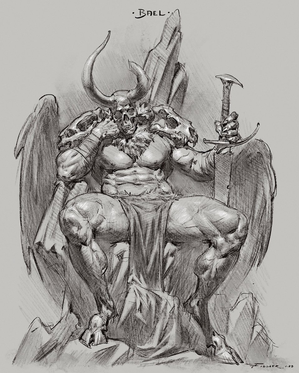TFiddlerArt's tweet photo. Bael sketch from 2023 https://t.co/YEjVXX6NHC
