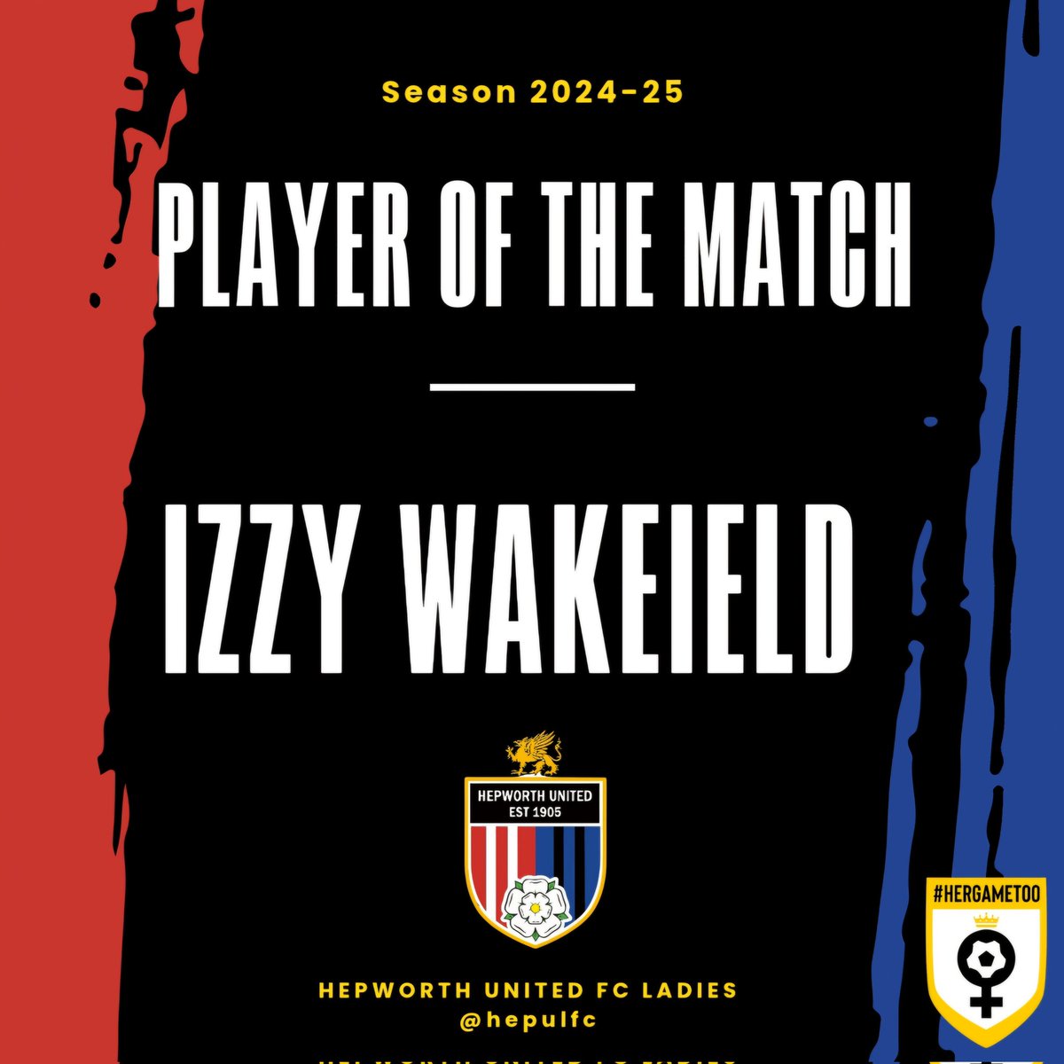 Sunday's Star Player frrom our home game v Republica was Izzy Wakefield
Well done Izzy👏👏
👊🔴⚫️🔴⚫️🔴⚫️🔴⚫️🔴⚫️