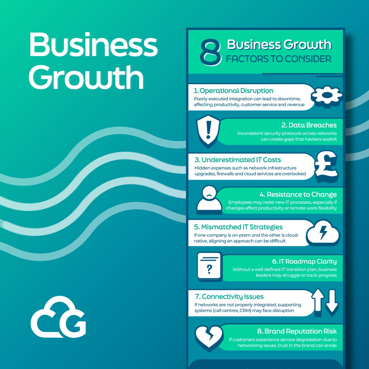 IT infrastructure is the backbone of modern enterprises, but managing it effectively comes with challenges

This infographic outlines eight critical factors that leaders must address to strengthen resilience, optimise systems, and drive long-term success

cloudgateway.co.uk/infographics/b…
