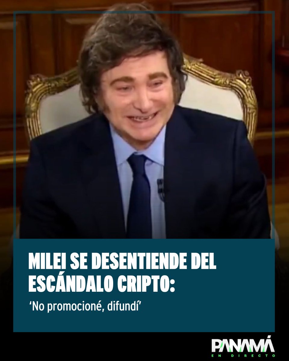El presidente Javier Milei trató de distanciarse del revuelo generado por  la reciente polémica en torno a la memecoin $LIBRA, luego de que un tuit  suyo impulsara momentáneamente el valor de la