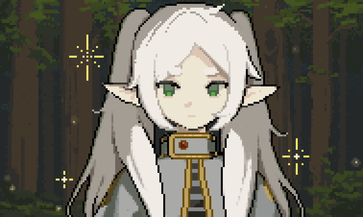 aikamaki's tweet image. pixel art test
#フリーレン  #frieren
