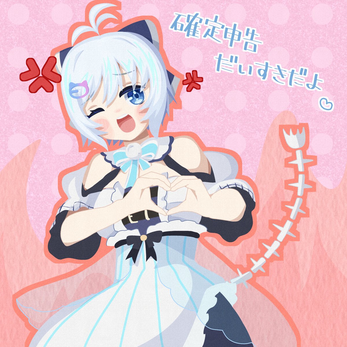 電脳少女YouTuberシロ 「#SiroArt 」|多圧のイラスト