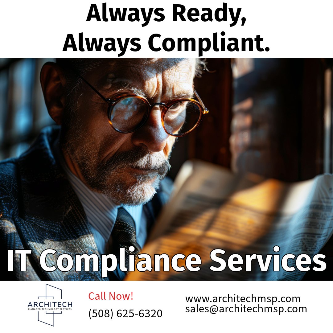 ArchitechLC's tweet image. Stay ahead of compliance regulations and secure your future with Architech.

📩 Learn more: architechmsp.com | Email: sales@architechmsp.com

#Compliance #CyberSecurity #RegulatoryStandards #DataProtection #ArchitechMSP