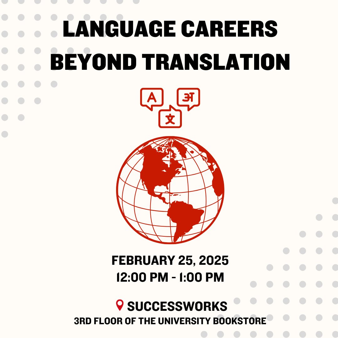 Working toward a language major or certificate? Attend this workshop to learn how to articulate the value of your language skills and a liberal arts education to employers in a variety of career paths.

Register here 👉 go.wisc.edu/hnr6x5