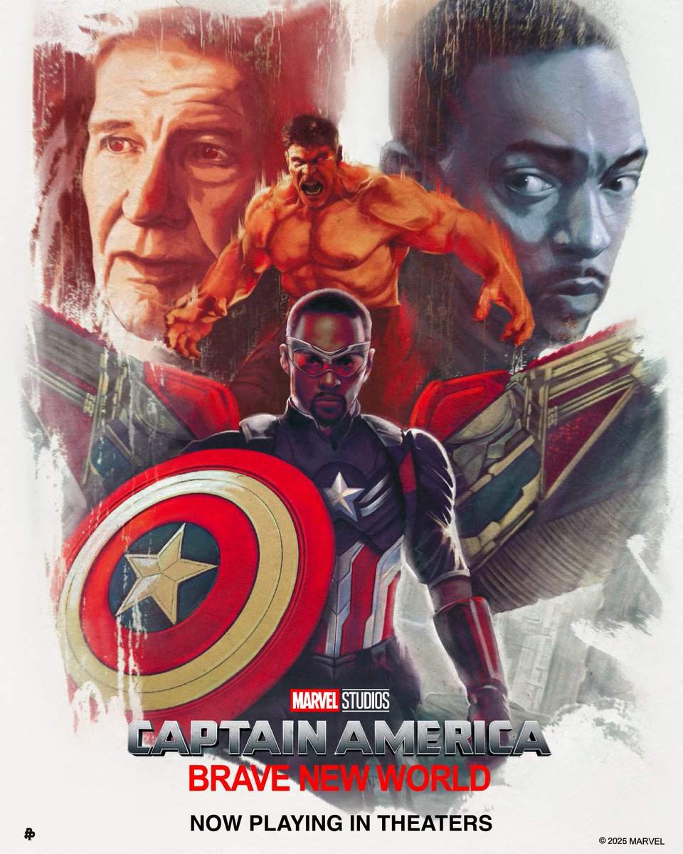 Check out this Marvel Studios' #CaptainAmericaBraveNewWorld inspired art by <a href="/AJFrena/">AJ Frena</a>. Experience the film in theaters now. Get tickets: fandango.com/CaptainAmerica…