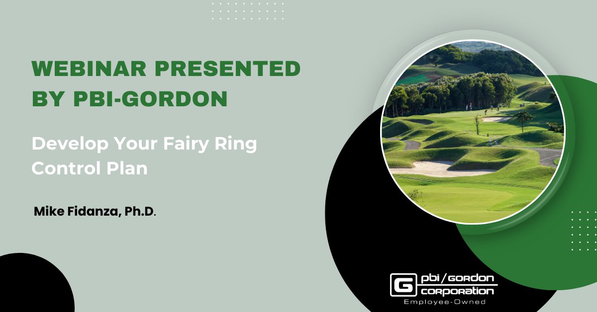 🌟 Tackle fairy ring with confidence! 🌿 Join Mike Fidanza, Ph.D., for a must-see webinar on identifying and managing fungi on your golf course. Learn how to develop an effective #FairyRingControl plan tailored to your course's unique needs. pbigordonturf.com/webinar-develo… #PBIGordonTurf