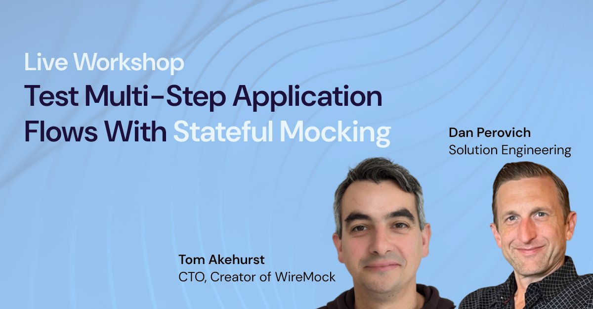 There is still time to register for our Live Workshop on February 20th, 9am – 9:45am PST (5pm BST, 5pm GMT). Register here 👇
eu1.hubs.ly/H0gVlpR0
#stateful_mocking #Live #workshop #WireMock_Cloud #APIs