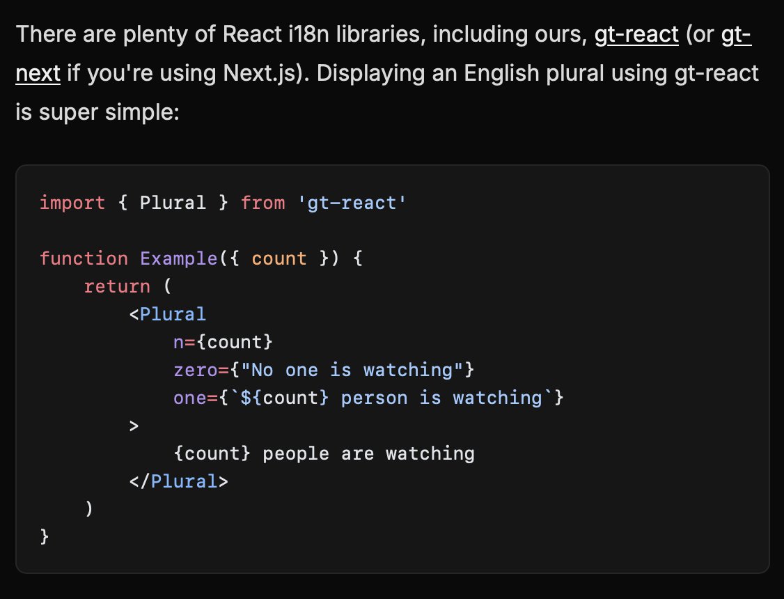 React devs — are you hardcoding plural logic in your app? Or are you using a UI library?