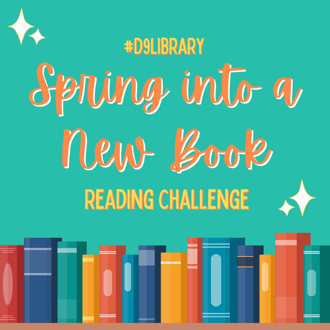 There are 3 weeks left in the #D9library Spring Into a New Book Reading Challenge has begun! 

All students &amp; staff who earn 600+ points between February 1st &amp; March 12th will receive a Spring Goody Bag on the Friday before Spring Break!

#longhornsREAD #pisdREADS #hslibrary