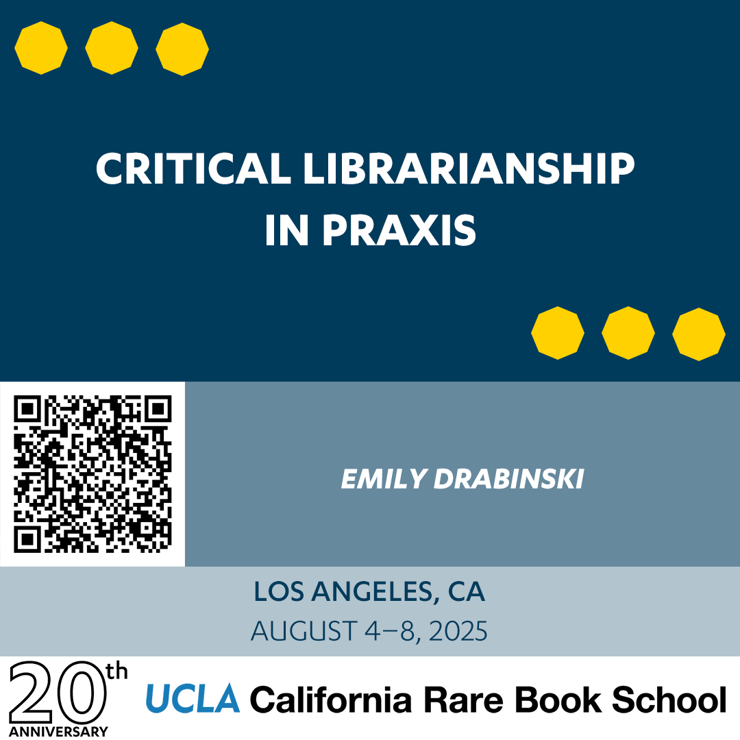 Reimagine Librarianship

Join us in critically examining how library practices reflect power dynamics around race, gender, and class. Let's reshape our libraries for a more equitable future together!

#CriticalLibrarianship #EquityInLibraries #SocialJustice