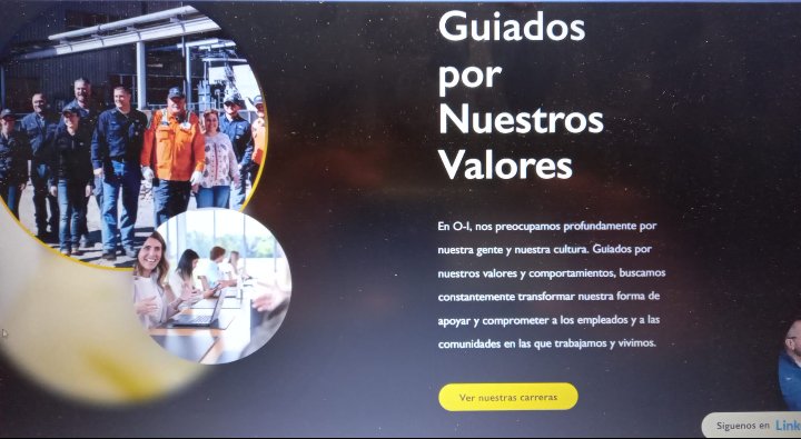 Wilde28281766's tweet image. Owens Illinois @OI_Glass ha engañado con mentiras a 168 familias de Vidriería Rovira. Su publicidad habla de compromiso y responsabilidad, pero sus acciones dicen lo contrario. #JusticiaParaLosTrabajadores #OIHipocresía"
Está era su "publi"...👇