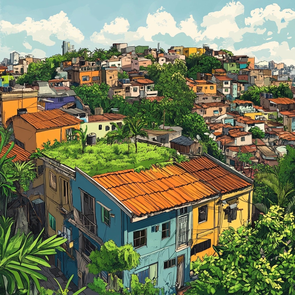 In Rio’s favelas, green roofs are helping residents fight extreme heat without air conditioning. 

Using lightweight, low-cost materials, they cool homes, reduce flooding, lower energy bills, and improve mental health. 

A simple, scalable solution for urban heat islands.