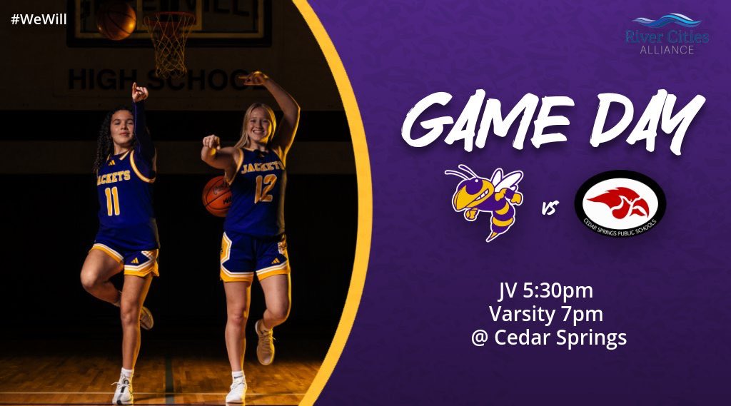 GAME DAY @ Cedar Springs!

JV @ 5:30pm
Varsity @ 7pm

#WeWill