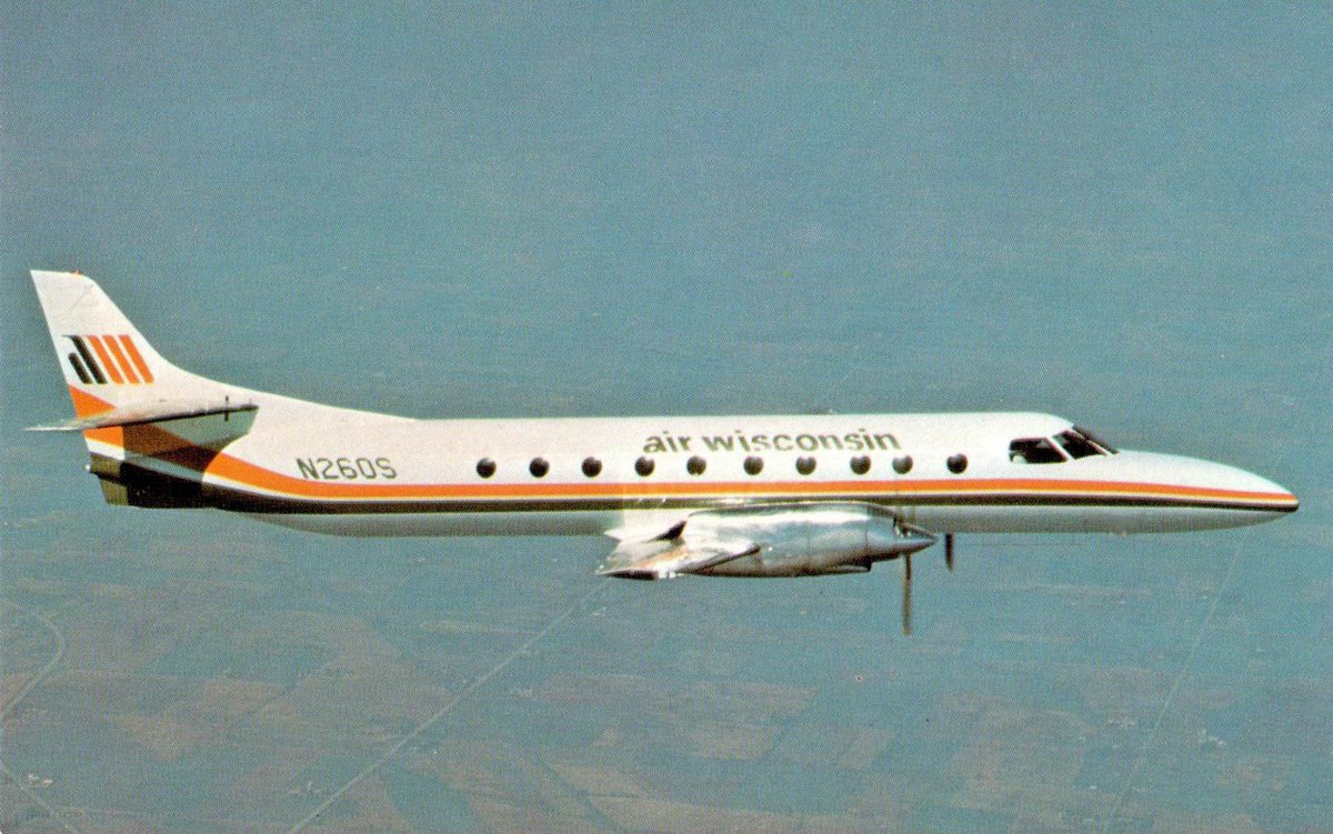 airwisconsin's tweet photo. The scene is set... It's 1973, and Air Wisconsin purchased three Swearingen Metroliner aircraft, aka "Metros." This was fit to become a corporate aircraft, with new engines to fit flying in the regional industry.

Air Wisconsin flew the metros for 10 years until 1983. #aviation https://t.co/ELJYb6tQxD