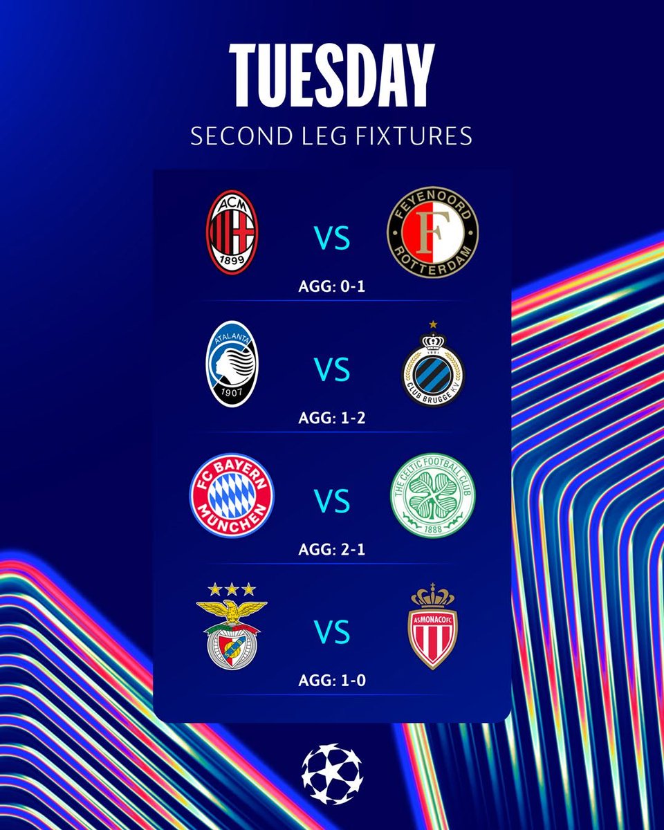 Premium_Tvs's tweet photo. Watch Big #UCL matches through our 4k IPTV

AC Milan vs Feyenoord
Atalanta vs Club Brugge
Bayern Munich vs Celtic
Benfica vs Monaco

⭕️Dm👉Free Trail
☎️https://t.co/Nf2uBVLXso

#UEFA #ChampionsLeague #IPTV #BayernMunich #BayernMünchenCeltic #Benfica #RMAMCI #MCIRMA #Atalanta https://t.co/r1n1M28xSA