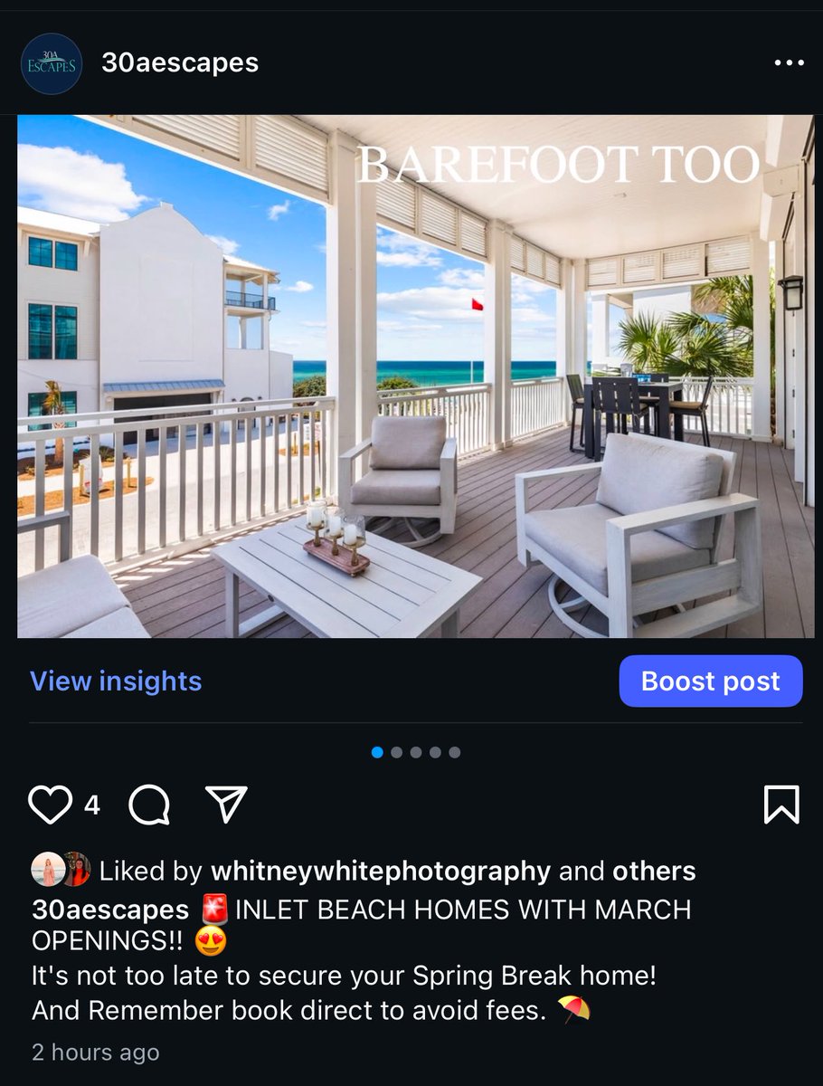 March openings in Inlet Beach 30aescapes.com
