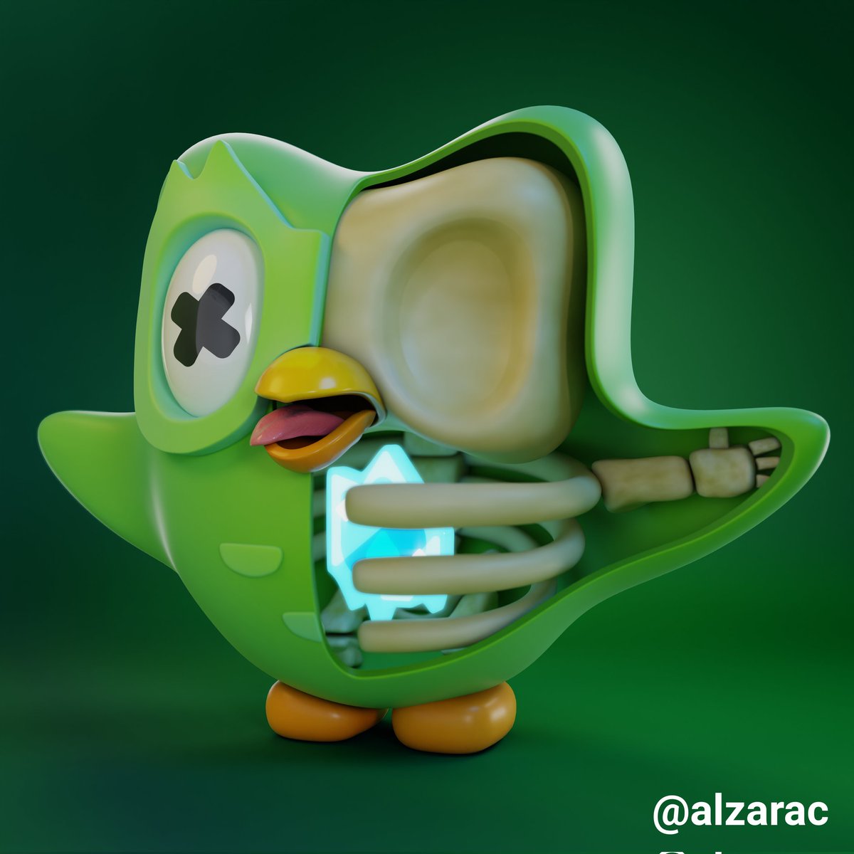 alzarac's tweet photo. @duolingo Duo autopsy 🥲 https://t.co/Z21MeMp1Be