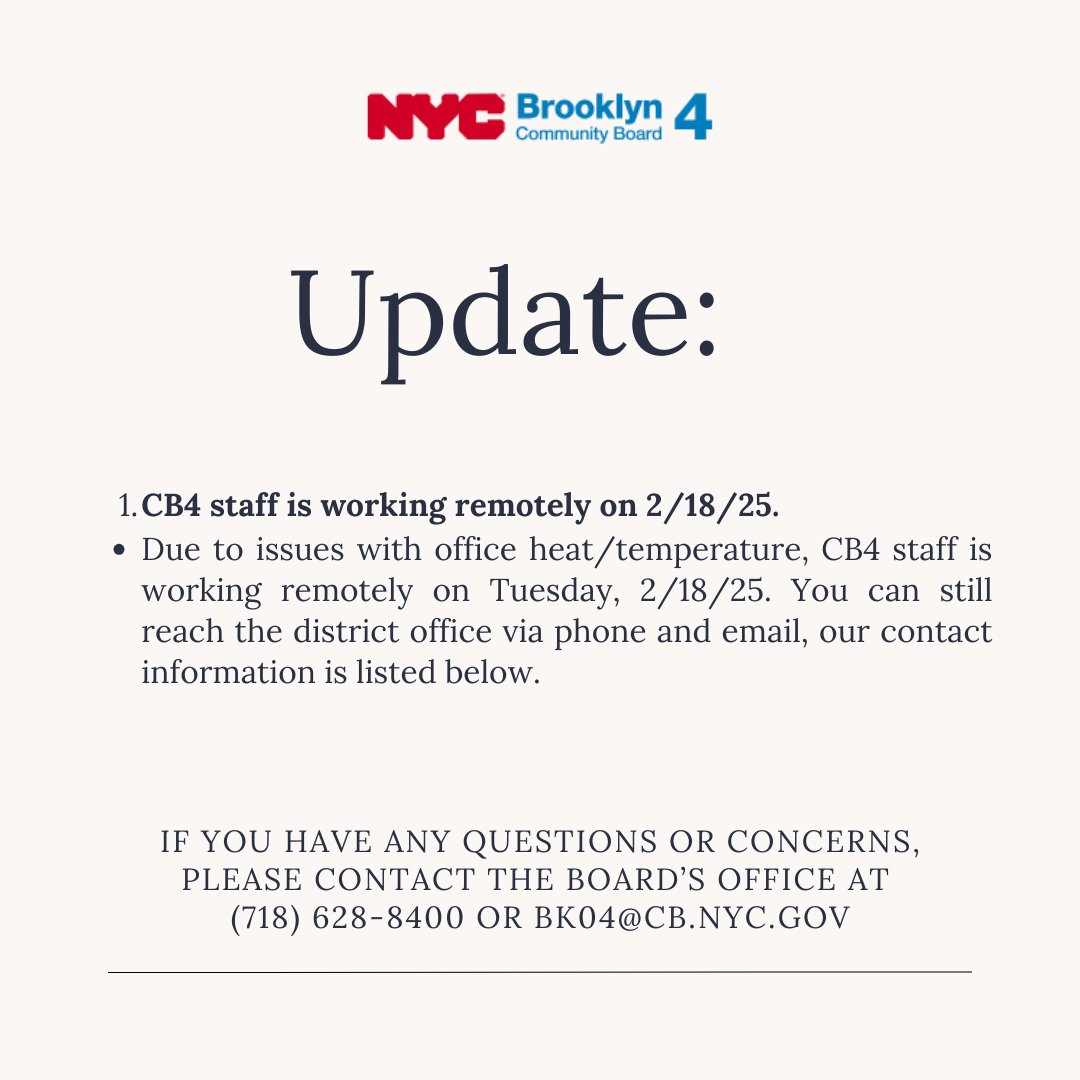 Please contact the board's office if you have questions or concerns. We appreciate your patience as we continue to navigate this.