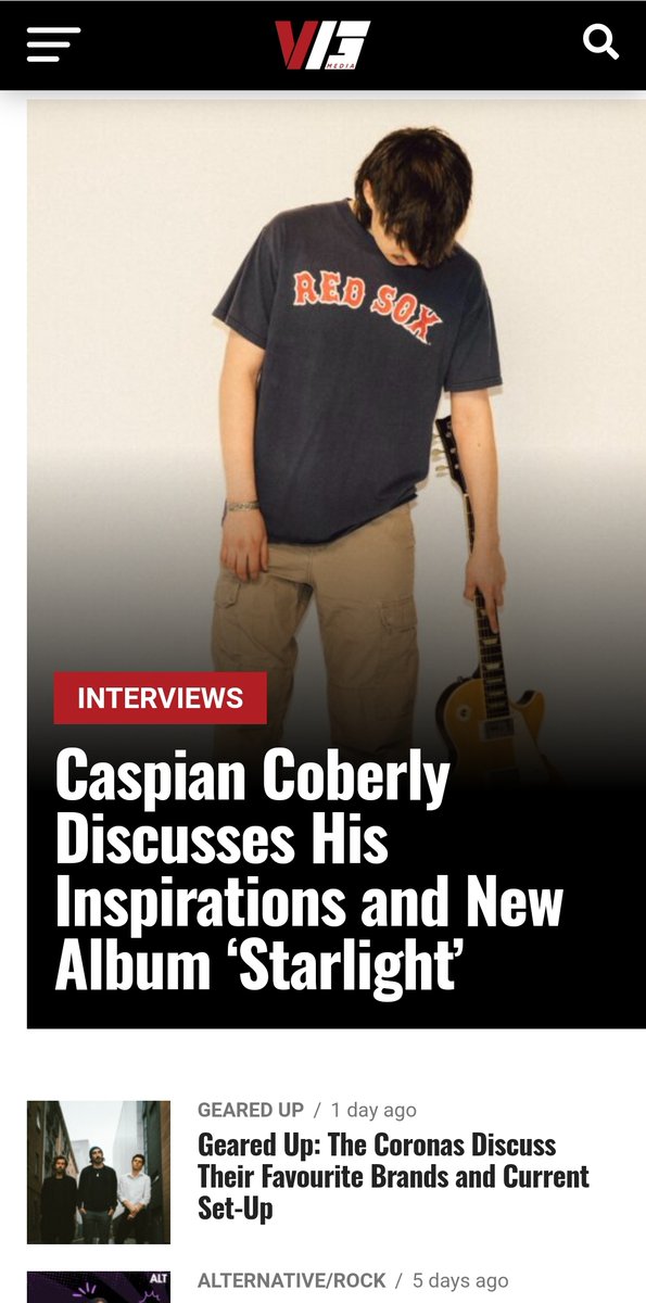 Caspian Coberly Discusses His Inspirations and New Album ‘Starlight’ - v13.net/2024/11/caspia…