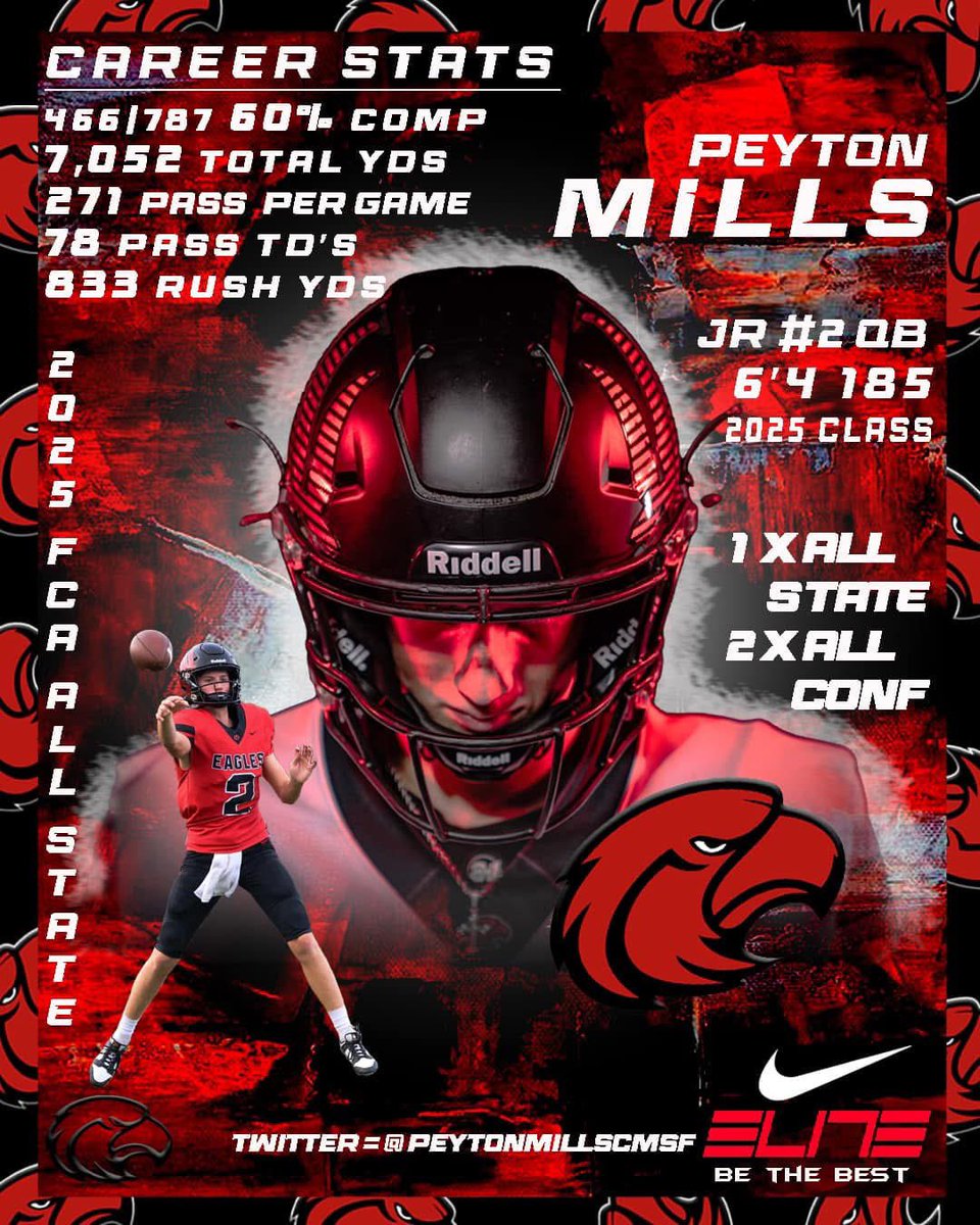 Josh Mills (@joshmills3231) on Twitter photo 🚨🚨🚨🚨🚨
Congrats to SR QB Peyton Mills on being selected for the 2025 FCA All Star Team! <a href="/PeytonMillsCMSF/">Peyton Mills</a> <a href="/Eternallyhis96/">Nick Finley</a> <a href="/ARPrepSports/">Arkansas Prep Sports</a> <a href="/k_sutherlandAR/">Kyle Sutherland</a> <a href="/RRainwater1037/">Randy Rainwater</a> <a href="/QB_Doctor/">QBDoctor</a> <a href="/AllArkansasPrep/">All Arkansas Preps</a> <a href="/ArkHSFBscoop/">Arkansas Football Scoop</a> <a href="/MattBetween/">BETWEEN_the_MATTS</a> <a href="/CourtlandHays/">Courtland Hays</a> <a href="/SBLiveARK/">Arkansas High School On SI</a> <a href="/ArRecruitingGuy/">Richard Davenport</a> <a href="/OtisKirk23/">Otis Kirk</a> 🚨🚨🚨🚨🚨
Congrats to SR QB Peyton Mills on being selected for the 2025 FCA All Star Team! <a href="/PeytonMillsCMSF/">Peyton Mills</a> <a href="/Eternallyhis96/">Nick Finley</a> <a href="/ARPrepSports/">Arkansas Prep Sports</a> <a href="/k_sutherlandAR/">Kyle Sutherland</a> <a href="/RRainwater1037/">Randy Rainwater</a> <a href="/QB_Doctor/">QBDoctor</a> <a href="/AllArkansasPrep/">All Arkansas Preps</a> <a href="/ArkHSFBscoop/">Arkansas Football Scoop</a> <a href="/MattBetween/">BETWEEN_the_MATTS</a> <a href="/CourtlandHays/">Courtland Hays</a> <a href="/SBLiveARK/">Arkansas High School On SI</a> <a href="/ArRecruitingGuy/">Richard Davenport</a> <a href="/OtisKirk23/">Otis Kirk</a>