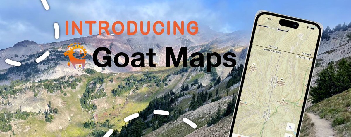 goat_maps's tweet photo. We're excited to partner with @thetrekco to share more about Goat Maps. Read their article to see how we're working to bring innovative mapping tools to the backcountry: https://t.co/BPwDFxUa1s https://t.co/cwJ89yoxgO