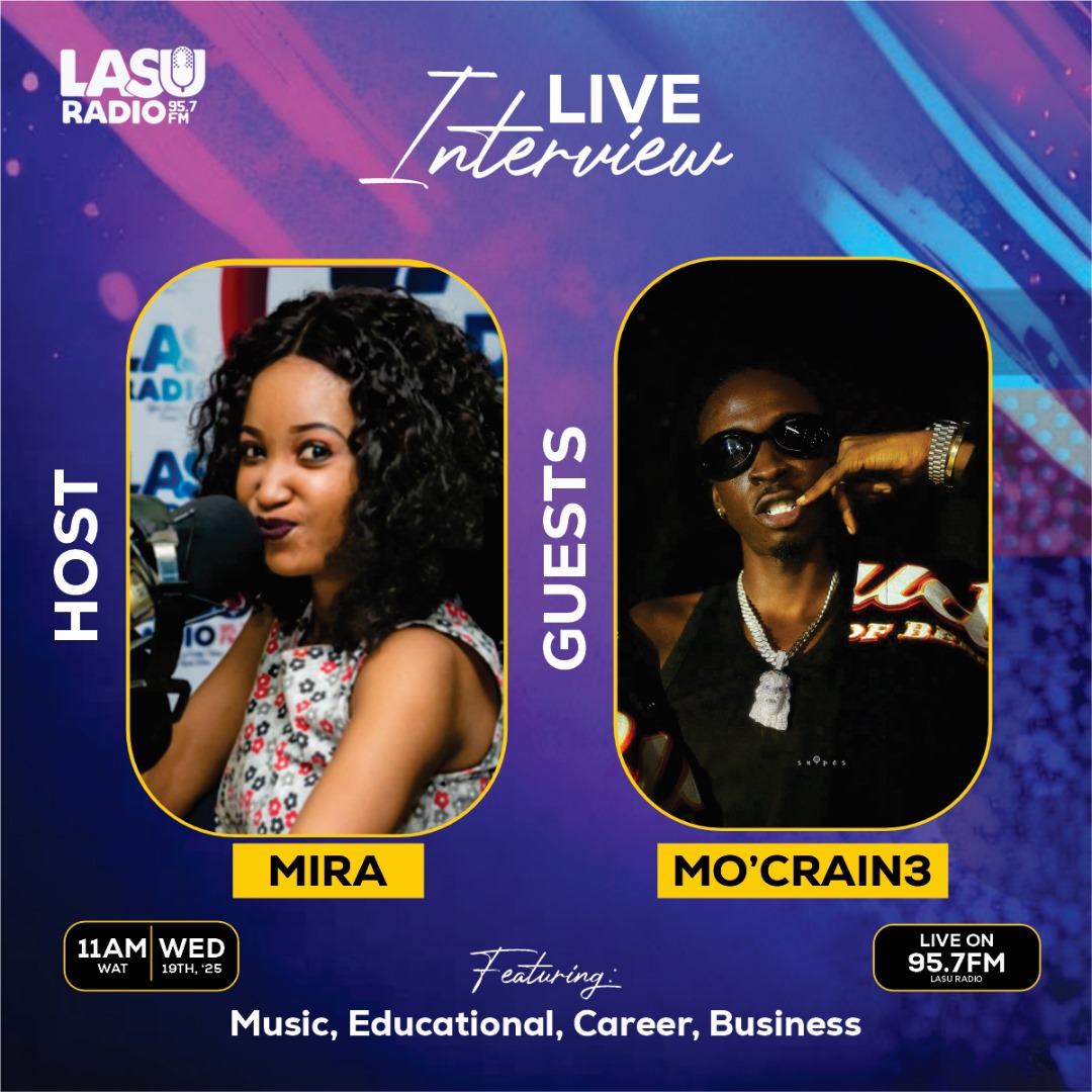 LasuFM's tweet photo. GET READY FOR A MUSICAL TAKEOVER 📢🔊📯▶️⏭️⏯️

@whoisqueency, @successmuzik1, and @Mocrain3rrr will be joining us LIVE on the radio this Wednesday, 19th at 11:00am. Don't miss their exclusive interview. 

 #MediaRounds #NewMusic #RadioGuests https://t.co/OZrag9maMY