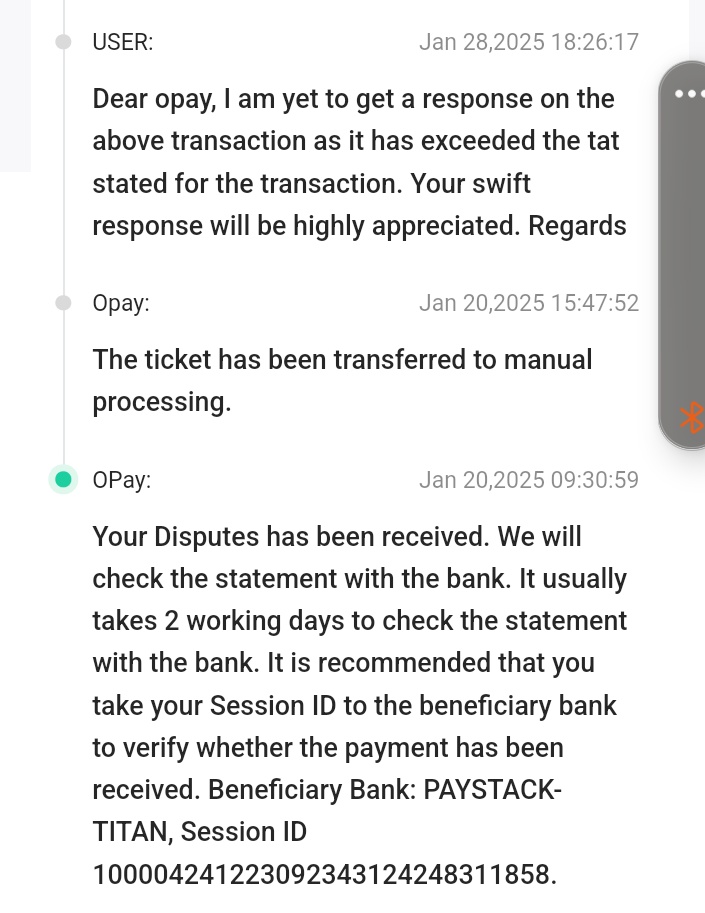 ini_nimi's tweet photo. @OPay_NG Opay two working days never reach to provide update on a transaction that was carried out on the 23/12/24.
Una weldone. https://t.co/BUpZNFMSeW