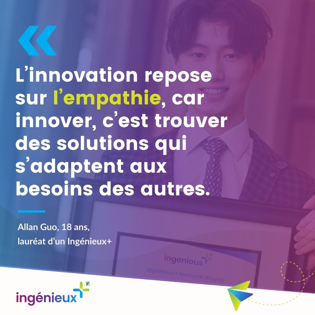 La recherche de solutions aux défis locaux, nationaux et mondiaux t’allume? Ingénieux+ donne une occasion aux jeunes de 14 à 18 ans du Canada d’innover pour le bien commun. 🌍

Les candidatures sont ouvertes jusqu’au 28 février 2025. ingeniousplus.ca/fr/