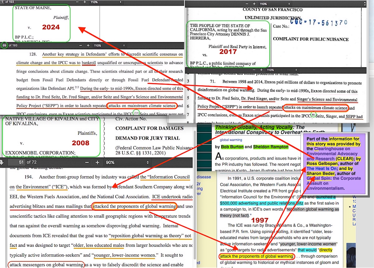 Word to the #unwise - before filing a #ClimateScam #lawfare #lawsuit, ya may want to check if your accusation about the #FossilFuel industry 'attacking mainstream climate science' doesn't have problems which may sink your effort.

gelbspanfiles.com/?p=18157
<a href="/GOPoversight/">Oversight Committee</a> <a href="/SenTedCruz/">Senator Ted Cruz</a>