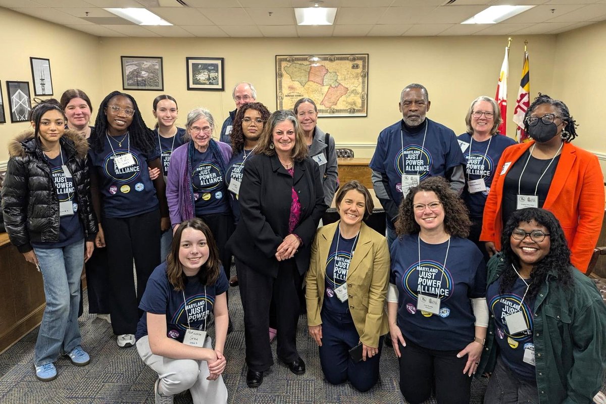 ACTforPower's tweet image. Yesterday, over 100 of us met with our state legislators again with the Maryland Just Power Alliance and
@IPLdmv! We asked them to support our priorities: 
🏘️The Housing for Jobs Act,
🗝️Good Cause Eviction,
🛡️Immigrant protections,
📚Pre-K expansion, and
🔄ReNEW.
@mdjustpower