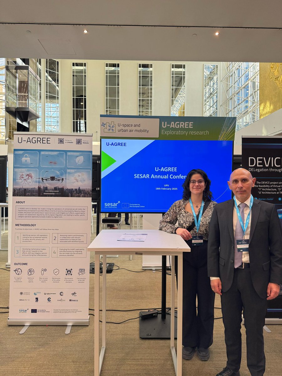 SNA - Air Navigation Systems Group at @ITACAupv (@sna_upv) on Twitter photo We were proud to be part of the #SJUAnnual25 in Brussels, presenting the two SESAR projects we coordinate: <a href="/SATERA_SESAR/">SATERA-SESAR</a> (#ATM) and #UAGREE (U-space). Exciting innovations for the future of air navigation! ✈️🚀
#AirTrafficManagement #USpace #DigitalSky <a href="/SESAR_JU/">SESAR JU🇪🇺✈️</a> We were proud to be part of the #SJUAnnual25 in Brussels, presenting the two SESAR projects we coordinate: <a href="/SATERA_SESAR/">SATERA-SESAR</a> (#ATM) and #UAGREE (U-space). Exciting innovations for the future of air navigation! ✈️🚀
#AirTrafficManagement #USpace #DigitalSky <a href="/SESAR_JU/">SESAR JU🇪🇺✈️</a>