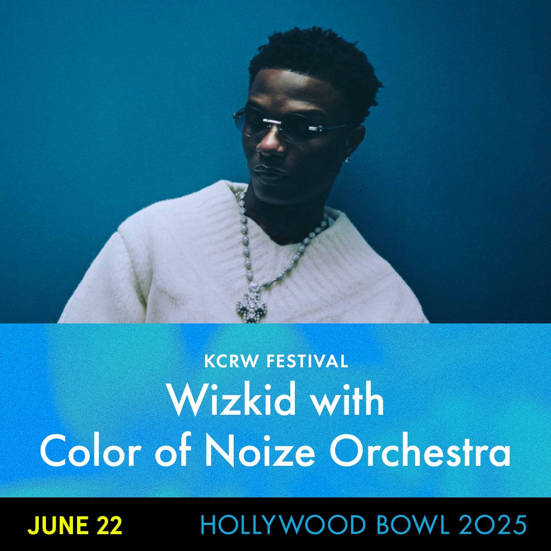 wizkidayo's tweet image. Special night with Wizkid and the Color of Noize Orchestra at LA’s iconic Hollywood Bowl venue on 22nd June. More 🇺🇸 dates pending 🦅