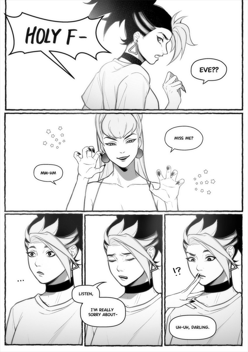 goku_kennnn's tweet photo. [1/4] K/DA Evekali Fan Comic

On a Möbius strip, two people destined to love each other, even if they start on opposite sides, will eventually meet if they keep walking, and they’ll keep meeting in an endless loop.

---
This is a short comic with a Valentine’s Day & Möbius strip theme ♡
#KDA #evekali #akalynn #LeagueOfLegends