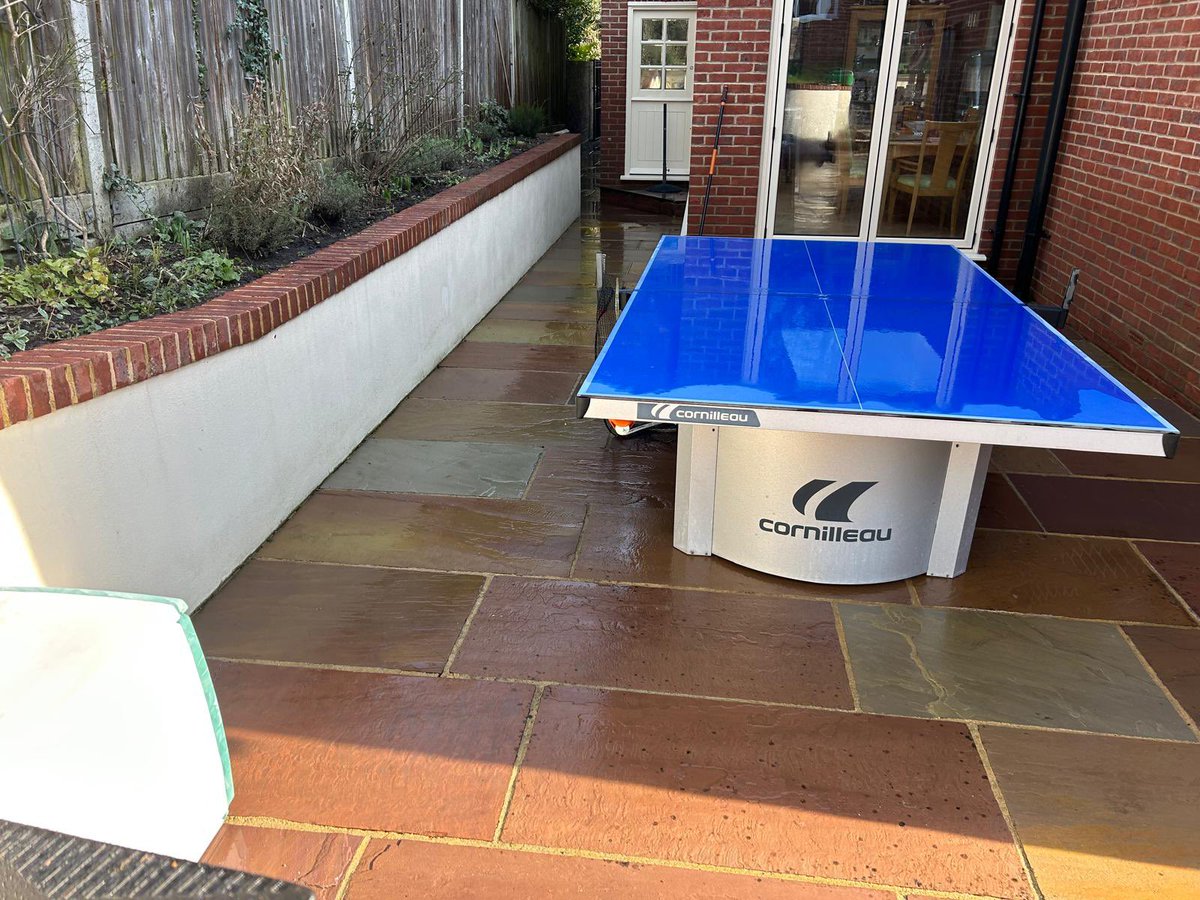 BestBudsGS's tweet photo. Another patio &amp; table tennis table🏓 brought back to life with a good clean💦 “Is Your Garden Summer Ready?” Here’s some before &amp; after pictures.. https://t.co/GGjWKJKYXQ
#LawnTreatment #BestBudsGS. #Kent  #Gardening https://t.co/YUfnVlg2hC