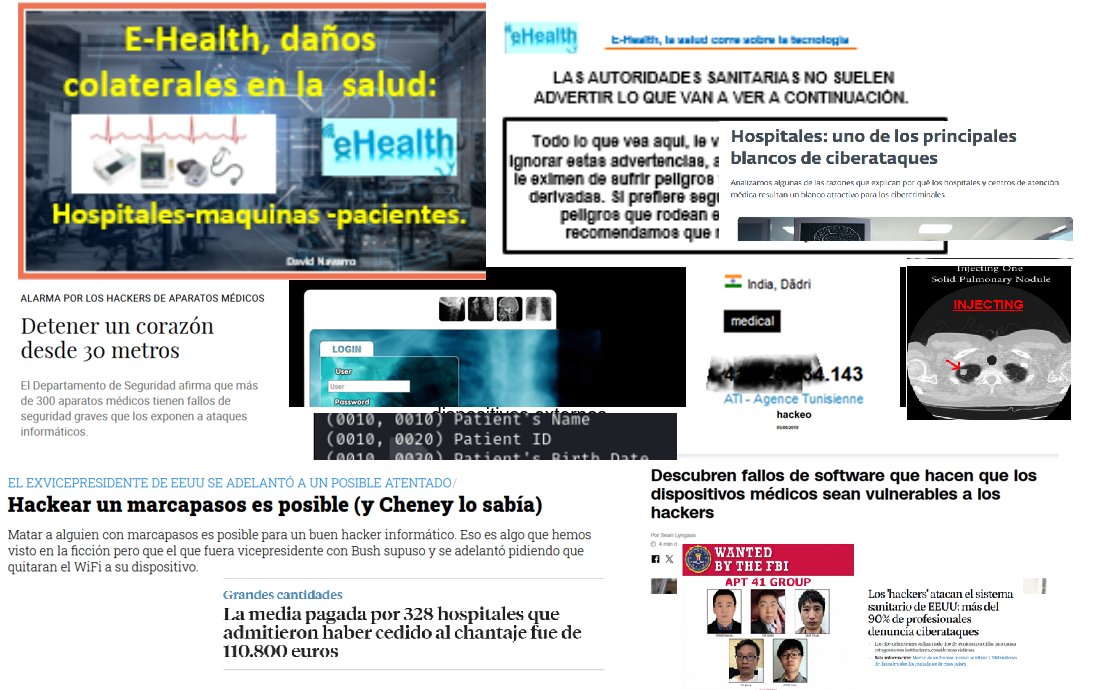 ESFERARED's tweet photo. Próximamente.... " E-#HealthL , daños colaterales en la salud..." #CyberSecurity #ransomware #malware #APT ...LAS AUTORIDADES SANITARIAS NO ADVIERTEN ADECUADAMENTE...... https://t.co/WcJCgE742f