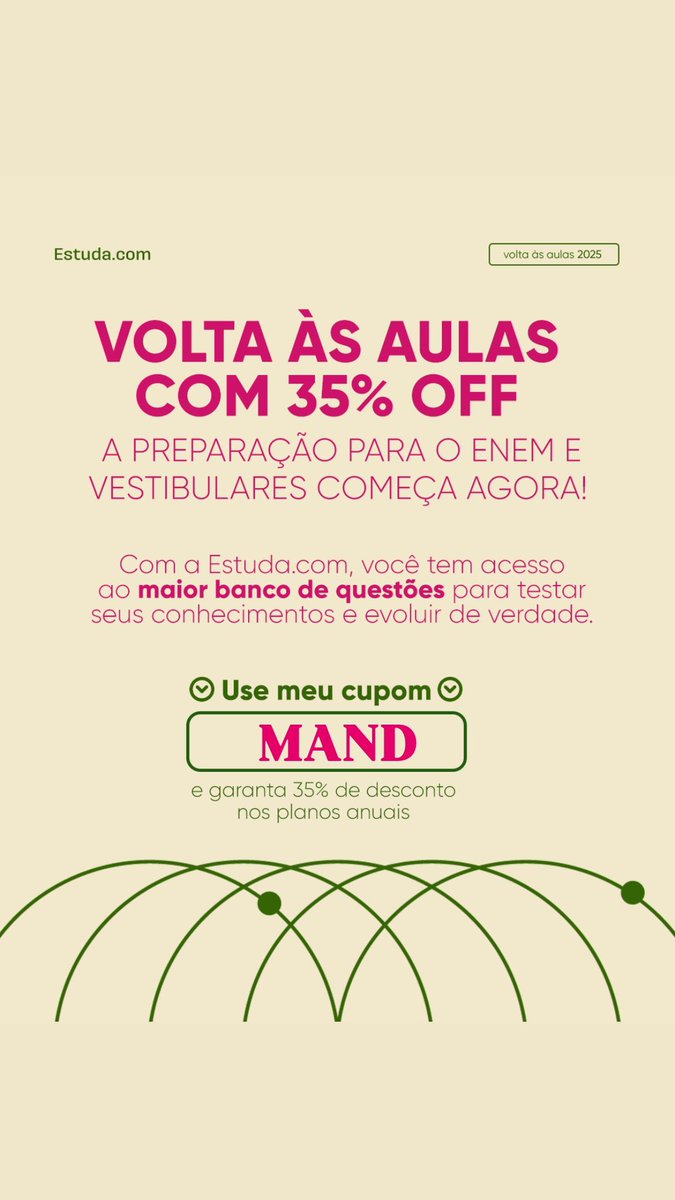 MandnaMed's tweet photo. É agora o momento de dar o start na sua aprovação!

A Volta às Aulas da https://t.co/CQa5vQNLGU está ON, e tem um desconto exclusivo pra você: 35% OFF nos planos anuais com o meu cupom! 🔥

Segue o fio com os benefícios!
🏷️ MAND https://t.co/EpjMfCJ619