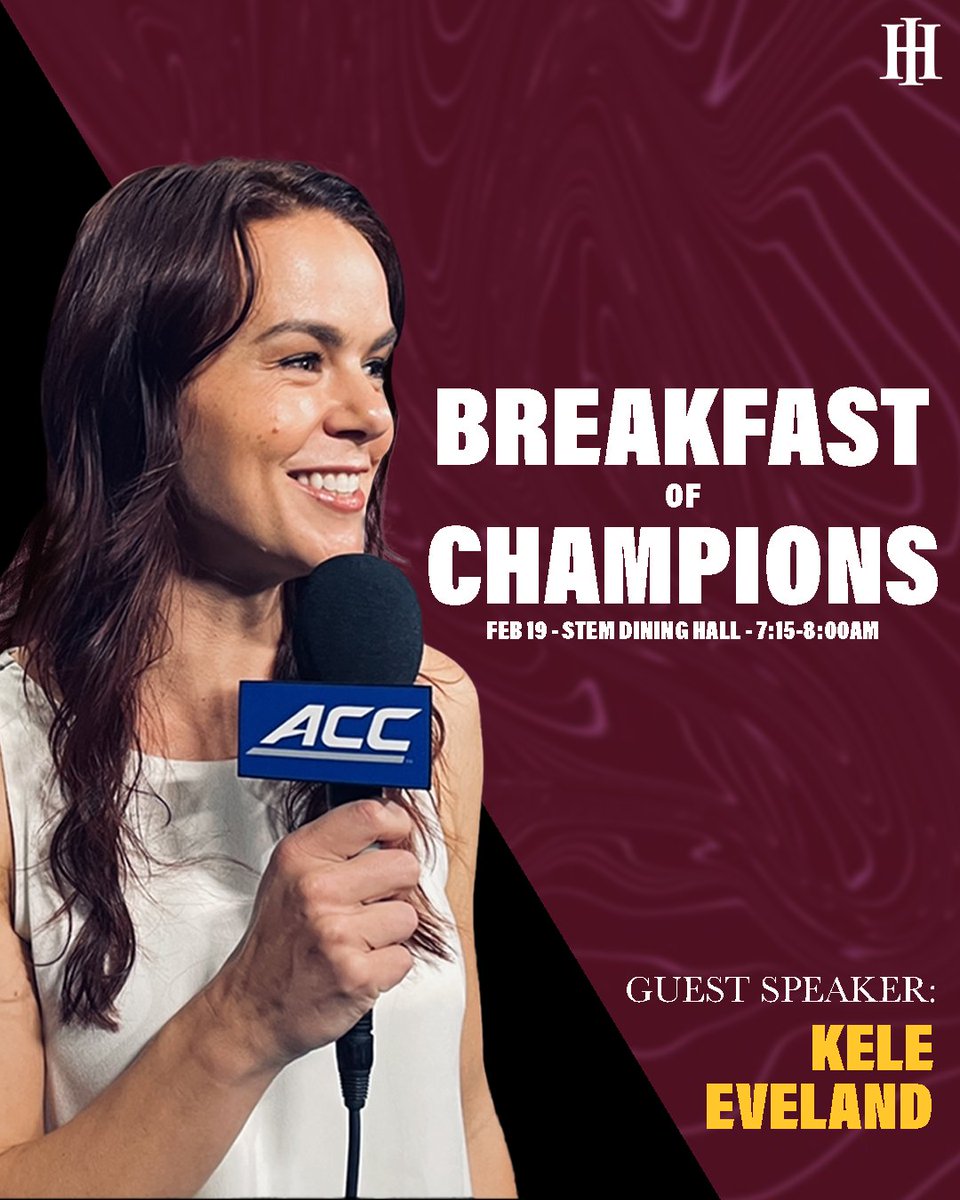 Attention all middle school and upper school female student-athletes! Don't miss out on the Breakfast of Champions featuring Kele Eveland tomorrow morning! Come fuel up and get inspired!

#GoBears
