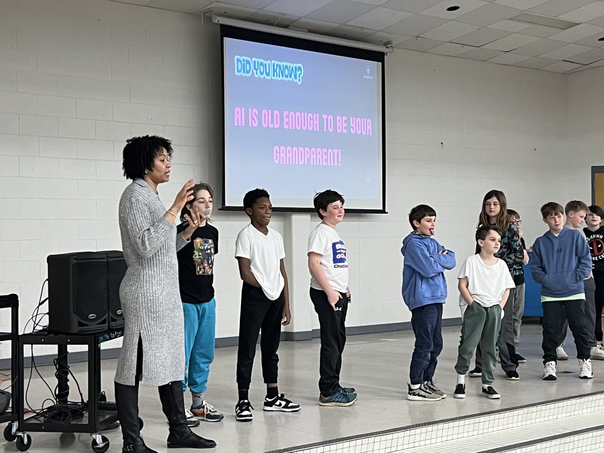DrKCBerggren's tweet image. The 2nd-5th grade Mariners @PHE_Mariners had an interactive blast meeting author Amber Ivey this afternoon! ⚓️ Thank you @phe_library for organizing the assembly! ⚓️🦾🤖 #ccslibrarymedia #ccsdigitallearning #ccsyoungauthors @ChathamCoSch