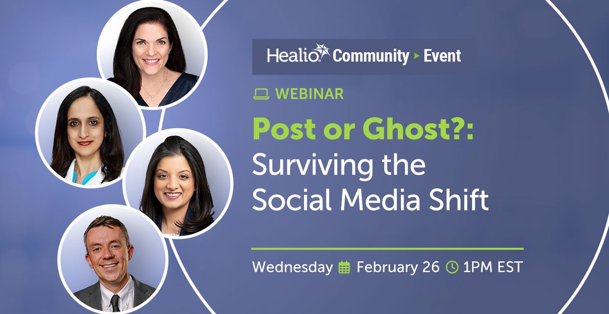 PCON (@pconews) on Twitter photo What is going on with #socialmedia?
<a href="/DrAmyComander/">Amy Comander MD, DipABLM</a> <a href="/marklewismd/">Mark Lewis, MD, FASCO</a> <a href="/ShikhaJainMD/">Shikha Jain MD, FACP</a> and <a href="/HansaBhargavaMD/">Hansa Bhargava, MD</a> are joining Healio Community to discuss the current and future state of social media for health care professionals.
Register for the free event here: community.healio.com/networks/event… What is going on with #socialmedia?
<a href="/DrAmyComander/">Amy Comander MD, DipABLM</a> <a href="/marklewismd/">Mark Lewis, MD, FASCO</a> <a href="/ShikhaJainMD/">Shikha Jain MD, FACP</a> and <a href="/HansaBhargavaMD/">Hansa Bhargava, MD</a> are joining Healio Community to discuss the current and future state of social media for health care professionals.
Register for the free event here: community.healio.com/networks/event…