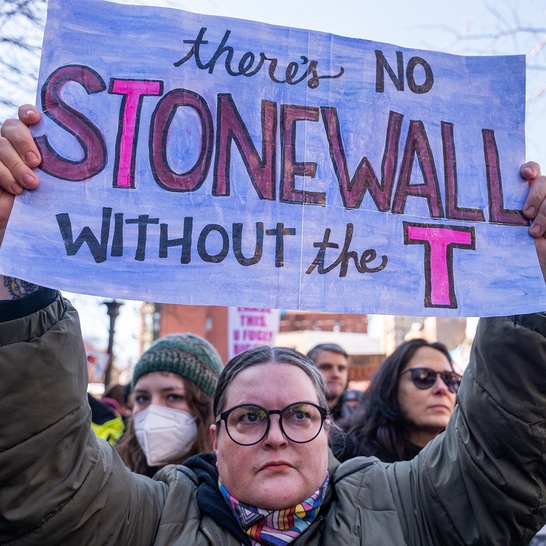 Overnight, the National Park Service has removed "transgender" and the "T" from the LGBTQ+ acronym on their webpage about the Stonewall National Monument.

The disregard of our transgender peers exemplifies the ongoing rollback of LGBTQ+ protections under the current
